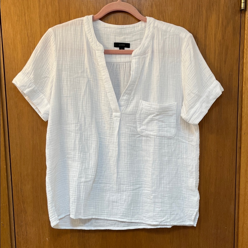 J. Crew Cotton Gauze Blouse